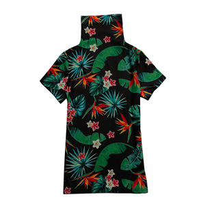 印花短袖T恤女2026新款小衫高领打底内搭修身显瘦小众设计上衣