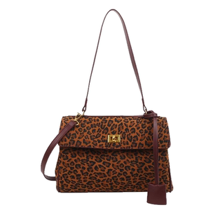 Clean Knоck托特包包女士2026豹纹新款单肩斜挎大包大容量凯莉包