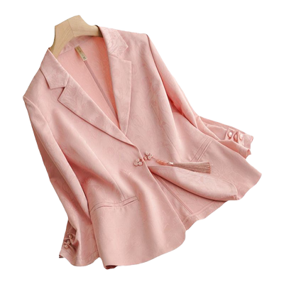 春夏秋新中式国风长袖小个子西装