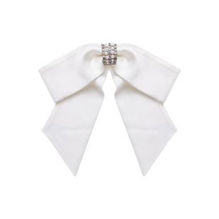 【郑秀妍同款】NanaJacqueline缎面钻链仿珍珠蝴蝶结发夹女发饰