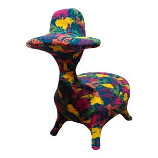 唐老鸭沙发椅客厅创意设计师布艺佛山动物造型网红凳子单人手游椅