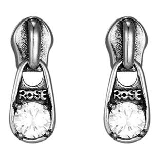 KREAM 锆石拉链头耳钉男嘻哈耳饰个性情侣耳环女