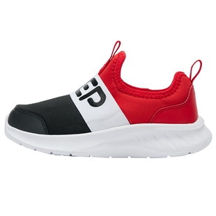 特步儿童男童鞋春秋季款透气一脚蹬童鞋小童宝宝防滑网面运动鞋