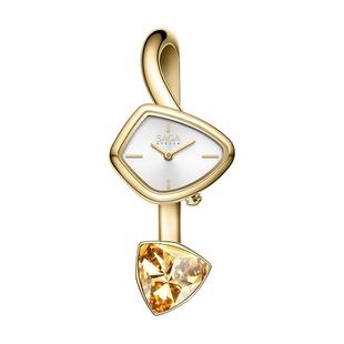 SAGA世家女士手表女款轻奢小众手表新年礼物小金表魅影手镯式手表