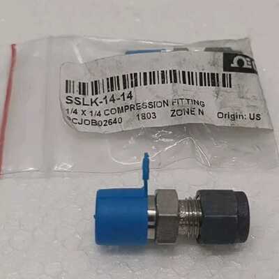 A LOT OF 14 PCS OMEGA SSLK-14-14 1/4*1/4 COMPRESSION FITTING