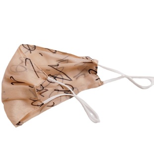 100%桑蚕丝薄款口罩真丝面纱面罩夏季百搭透气女士可清洗遮脸