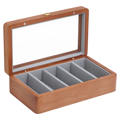 实木手链手串吊坠分格收纳盒
