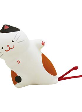 日本直邮京都龙虎带幸运签系列暗中观察造型可爱动物小摆饰礼物