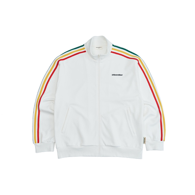 DifferentRiver彩虹拉条立领外套