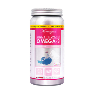 2029年04月 挪威biopharma青少年补脑鱼油儿童咀嚼DHA金枪鱼水果