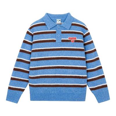 PUMA彪马童装毛衣秋冬内搭POLO衫