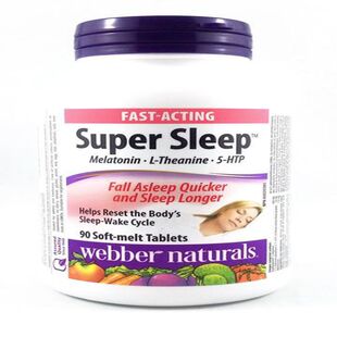 Webber 伟博super sleep睡眠宝褪黑素安睡宝无依赖安睡 90粒