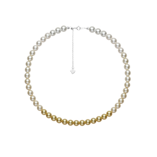 珍珠项链女款2025新款高级感轻奢小众S925纯银颈链毛衣链夏日饰品