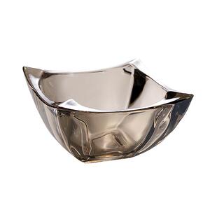 轻奢家用坚果简约水晶玻璃盖果盘糖果零食盘糕点盘分格盘小吃碟