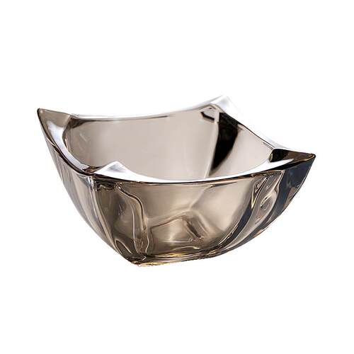 轻奢家用坚果简约水晶玻璃盖果盘糖果零食盘糕点盘分格盘小吃碟