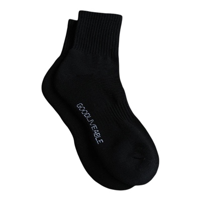GOODLIVEABLE莱卡纯色毛巾袜