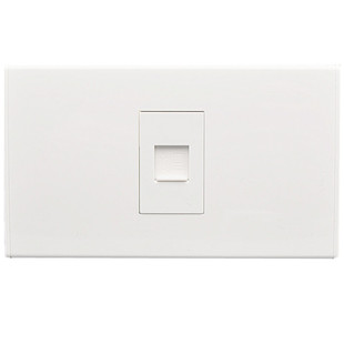 118/120型一位六类网络电脑CAT6千兆单口网线口宽带面板墙壁插座