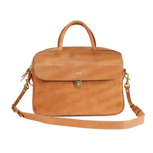 葱木  头层牛皮通勤出差公文包女士a4电脑高级感大容量手提包斜挎