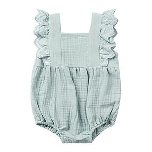 Ryleecru童装商场同款婴儿连体衣婴幼儿衣服爬服RC包屁衣包臀衣夏