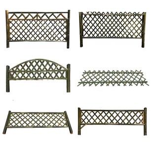 竹篱笆栅栏庭院门围墙市政护栏草坪碳化日式花园伸缩菜园围栏竹子