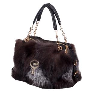 冬季新款女包毛毛包包 狐狸毛皮草包包 毛绒包包手提包单肩斜挎包