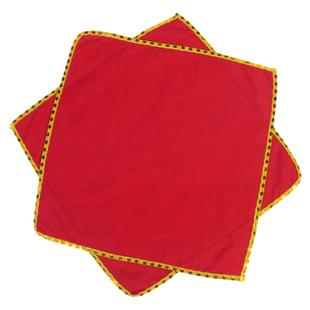 舞蹈考级道具亮片绵绸红黄色八角巾花鼓灯手绢帕民间胶州秧歌包邮