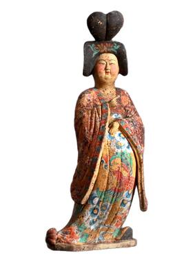 唐三彩陶仕女俑中式摆件商务礼品