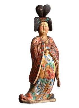 唐三彩陶仕女俑中式摆件商务礼品