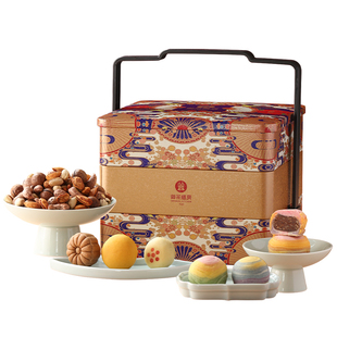 御茶膳房年货糕点礼盒坚果零食大礼包点心新年送礼长辈高端伴手礼