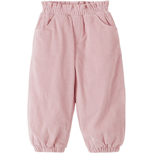 [加绒]马克珍妮女童纯棉灯芯绒束脚裤儿童裤子2025冬装新款551803