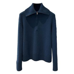 重磅！毒家定染康赛妮A级山羊绒 半拉链针织衫毛衣女 只有十几件