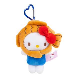 YUYI正版联名hellokitty鲷鱼烧头套凯蒂猫毛绒公仔书包挂件钥匙扣