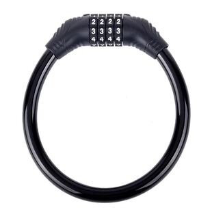 A7.9自行车锁防盗锁4位密码锁山地车便携电瓶电动车车锁单车锁环