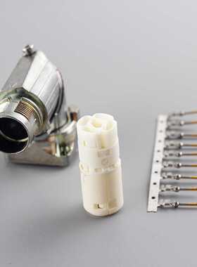 议价INTERCONETC连接器m17弯头插头10芯AEDC791MR200弯头插座工业