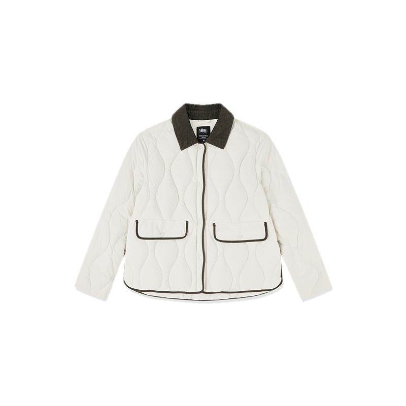 乔丹防泼水90绒羽绒服女士