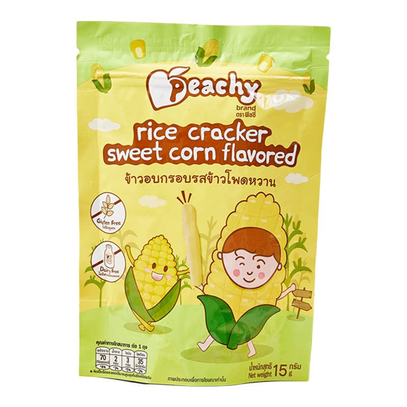 PEACHY 无麸质婴儿米饼条粟米玉米15g低敏藜麦糙米1岁+宝宝手指饼