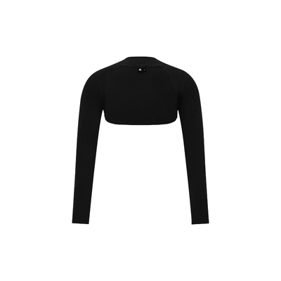 罗纹弹力坎肩短款披肩