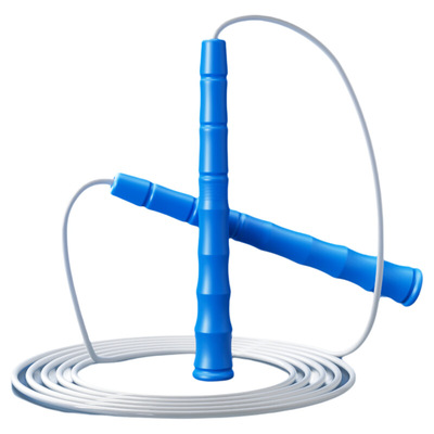 白胶跳绳竞速儿童中小学生体育中考比赛专用成人专业胶绳竹节绿色