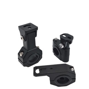 摩托车电动车射灯通用万向旋转支架保险杠管夹led灯改装扩展支架