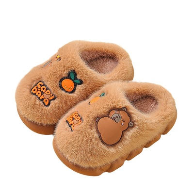 卡皮巴拉儿童棉拖鞋|千人加购
