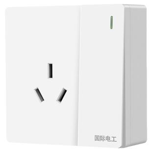 明装插座家用16a插座三孔明盒明线空调专用插座16安3孔热水器插座