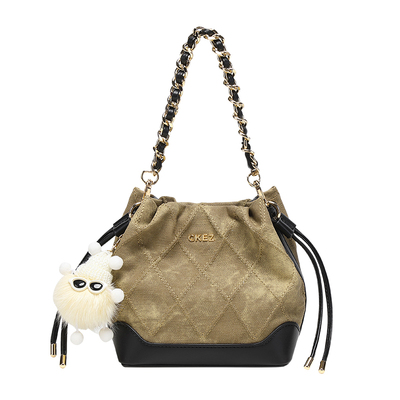 2026新款复古水桶包手拎单肩包