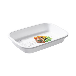 日本进口火锅配菜盘塑料可微波料理碗分餐盘厨房水果蔬菜备菜托盘