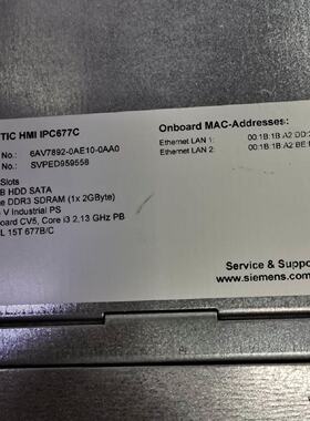 议价询价IPC677C/6AV7892-0AE10-0AA0现货出IPC677B和6AV7882-0CA20-6