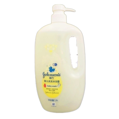 老款强生婴儿二合一洗发沐浴露儿童温和无泪配方汽车贴膜大瓶通用