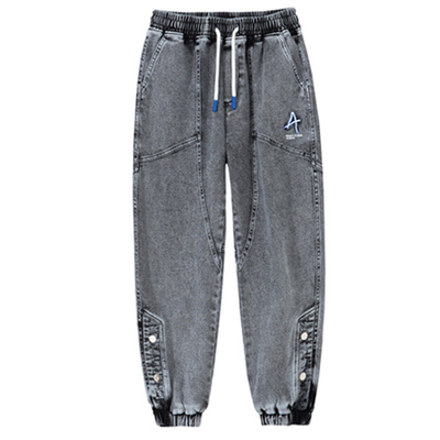 弹力宽松休闲大码加肥牛仔裤男