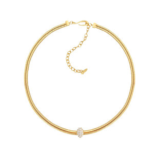 Tender Society衔尾蛇系列银色密镶蛇骨项链轻奢高级感时尚通勤