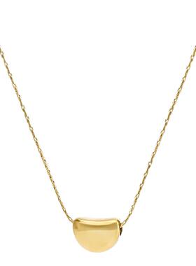 金色豆豆吊坠项链女士轻奢