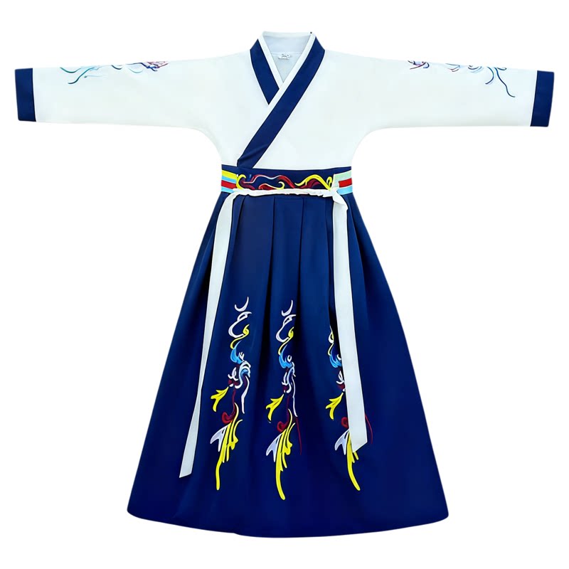 汉服书童儿童国学服三字经演出服