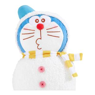 日本doraemon正版雪人叮当猫机器猫哆啦a梦公仔玩偶娃娃毛绒玩具